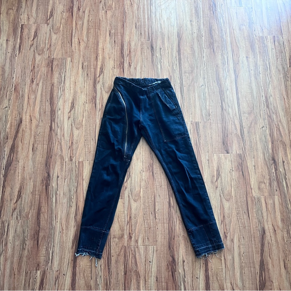 Rick Owens Black Skinny Jeans Aircut Denim